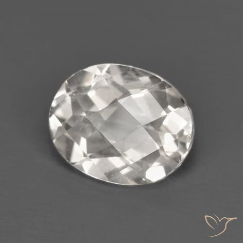 Topazio Bianco caldo naturale da 3.49 ct, Ovale, VVS