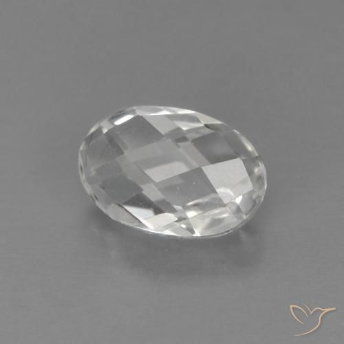 Topazio Bianco naturale da 0.67 ct, Ovale, VVS