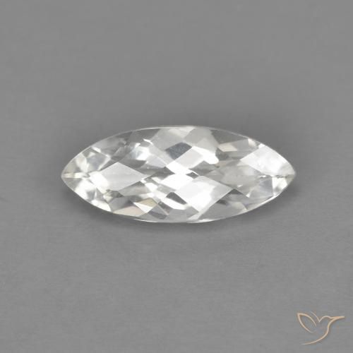 1.63ct Naturale Bianco Topazio, Taglio marquise, VVS-VS