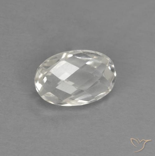 Topazio Bianco caldo naturale da 0.64 ct, Ovale, VS