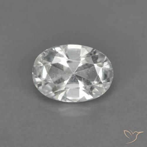 Topazio Bianco caldo naturale da 0.87 ct, Ovale, VS