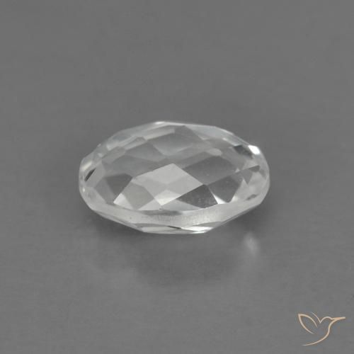 Topazio Bianco caldo naturale da 0.67 ct, Ovale, VVS-VS