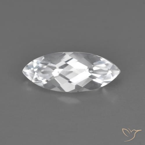 1.71ct Naturale Bianco Topazio, Taglio marquise, VVS-VS