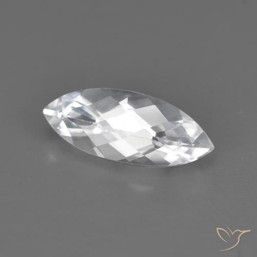 Topazio Bianco naturale da 1.71 ct, Taglio marquise, VVS-VS