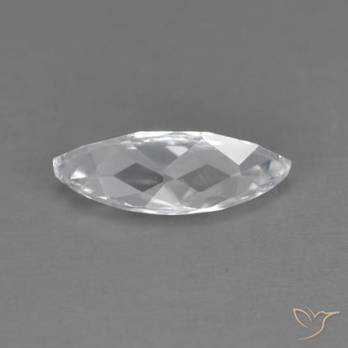 Topazio Bianco naturale da 1.71 ct, Taglio marquise, VVS-VS