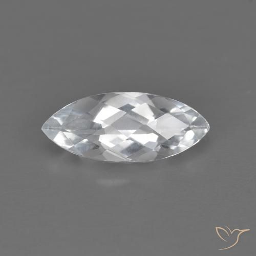 1.60ct Naturale Bianco Topazio, Taglio marquise, VVS-VS