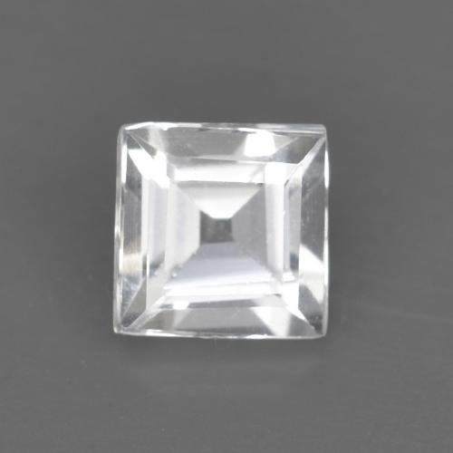 0.52ct Naturale Bianco Topazio, Quadrato, VVS-VS