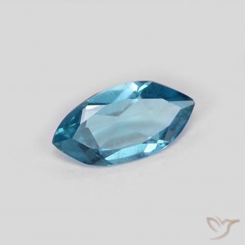 Topazio Blu London naturale da 1.00 ct, Taglio marquise, VS
