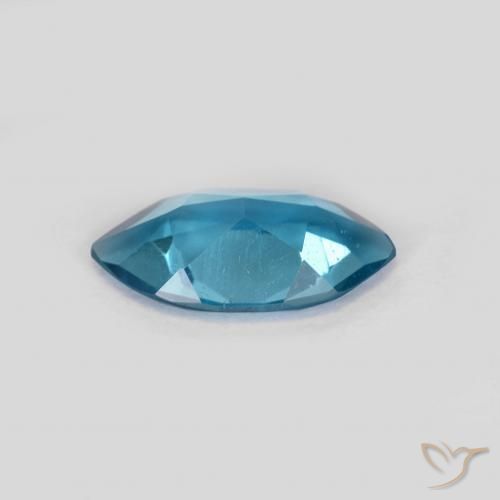 Topazio Blu London naturale da 1.00 ct, Taglio marquise, VS