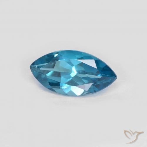 Topazio Blu London naturale da 1.20 ct, Taglio marquise, VS