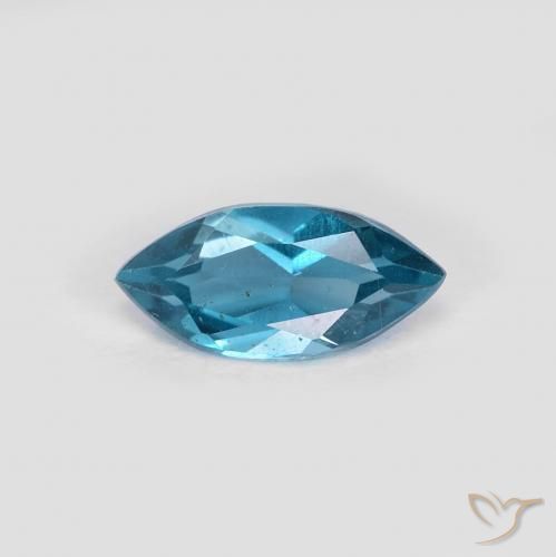 Topazio Blu London naturale da 0.97 ct, Taglio marquise, VS
