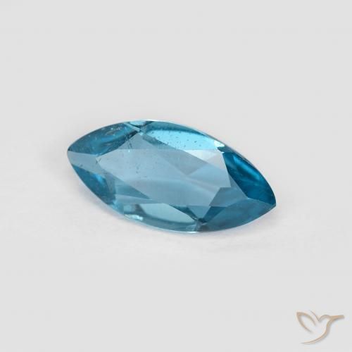 Topazio Blu London naturale da 0.97 ct, Taglio marquise, VS