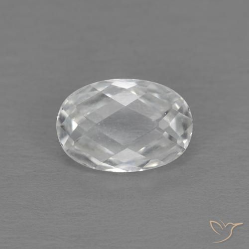 Topazio Bianco naturale da 0.70 ct, Ovale, VVS