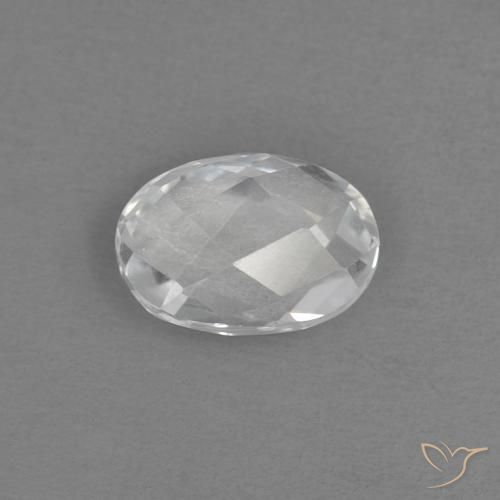 Topazio Bianco naturale da 0.70 ct, Ovale, VVS