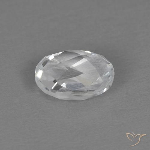 Topazio Bianco naturale da 0.69 ct, Ovale, VVS