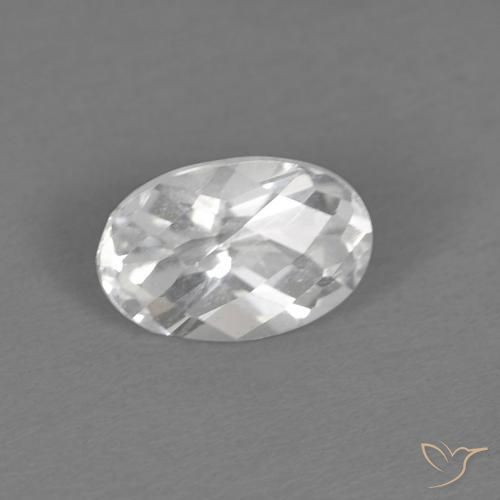 Topazio Bianco naturale da 0.69 ct, Ovale, VVS