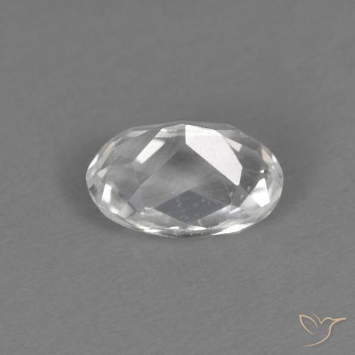 Topazio Bianco naturale da 0.69 ct, Ovale, VVS