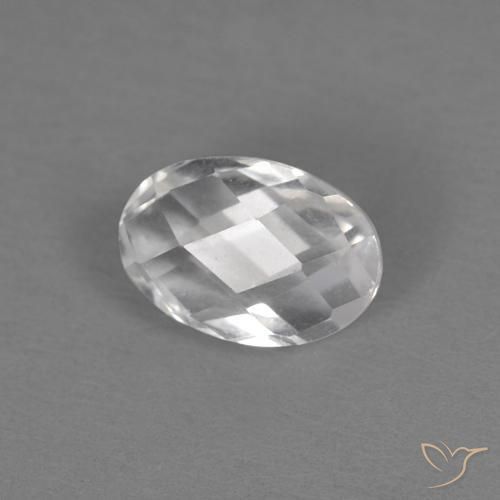Topazio Bianco naturale da 0.68 ct, Ovale, VVS