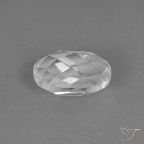 Topazio Bianco naturale da 0.68 ct, Ovale, VVS