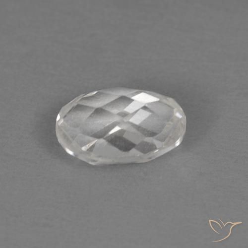 Topazio Bianco naturale da 0.61 ct, Taglio ovale, VVS