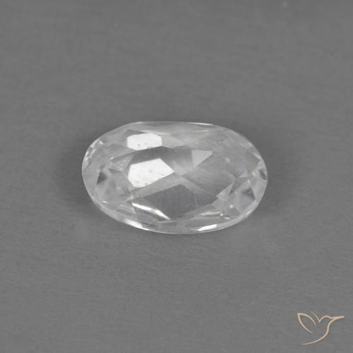 Topazio Bianco naturale da 0.56 ct, Ovale, VVS