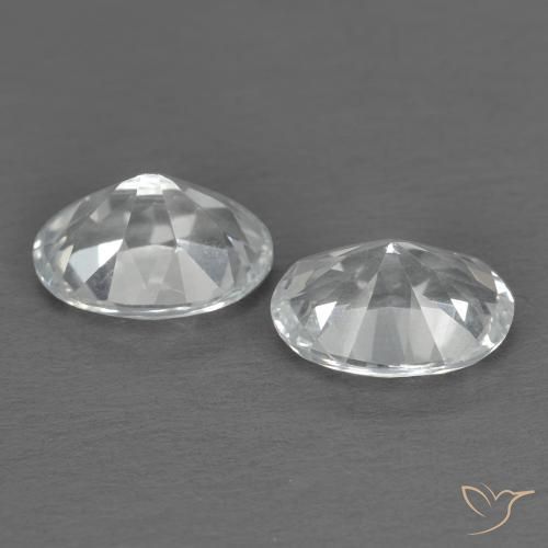 Gemme di Topazio Bianco naturale da 1.95 ct, Ovale, VVS-VS