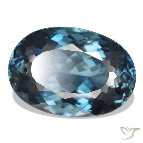 Topazio Blu London naturale da 48.51 ct, Ovale, VVS