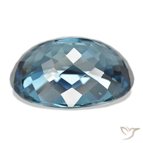 Topazio Blu London naturale da 48.51 ct, Ovale, VVS