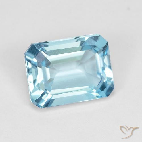 Topazio Blu svizzero naturale da 1.96 ct, Ottagonale / Taglio smeraldo, VVS