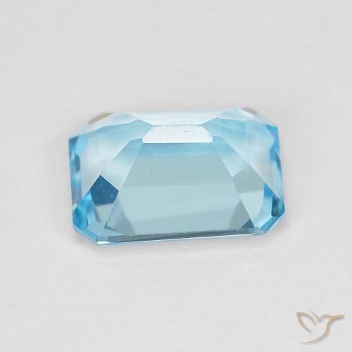 Topazio Blu svizzero naturale da 1.96 ct, Ottagonale / Taglio smeraldo, VVS