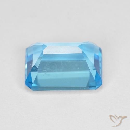 Topazio Blu svizzero naturale da 2.16 ct, Ottagonale / Taglio smeraldo, VVS