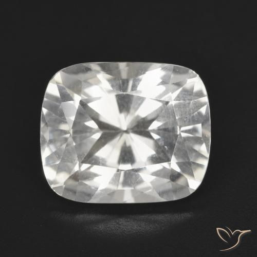 4.84ct Naturale Bianco caldo Topazio, Cuscino, VVS