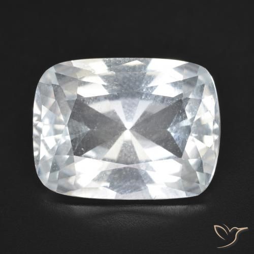 11.22ct Naturale Bianco Topazio, Cuscino, VVS-VS