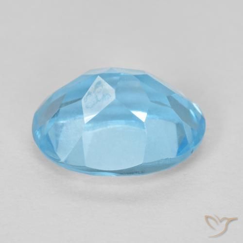Topazio Blu svizzero naturale da 1.68 ct, Ovale, VVS-VS