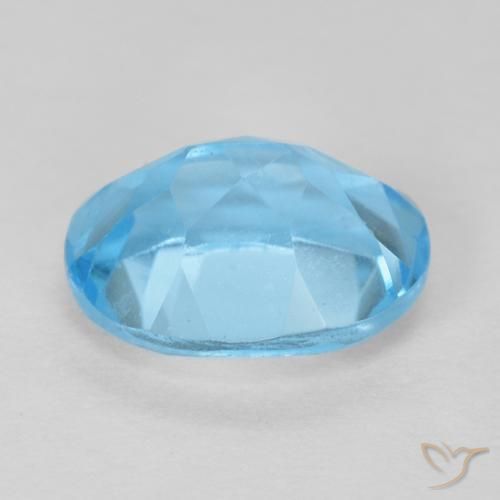 Topazio Blu svizzero naturale da 1.81 ct, Ovale, VS