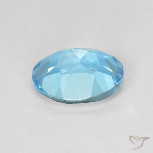 Topazio Blu svizzero naturale da 1.68 ct, Ovale, VS
