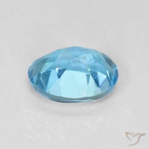 Topazio Blu svizzero naturale da 1.77 ct, Ovale, VS
