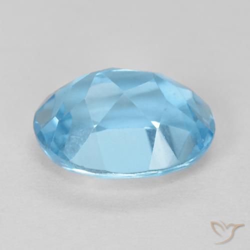 Topazio Blu svizzero naturale da 1.67 ct, Ovale, VS