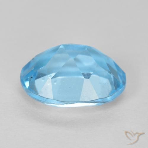 Topazio Blu svizzero naturale da 1.61 ct, Ovale, VS