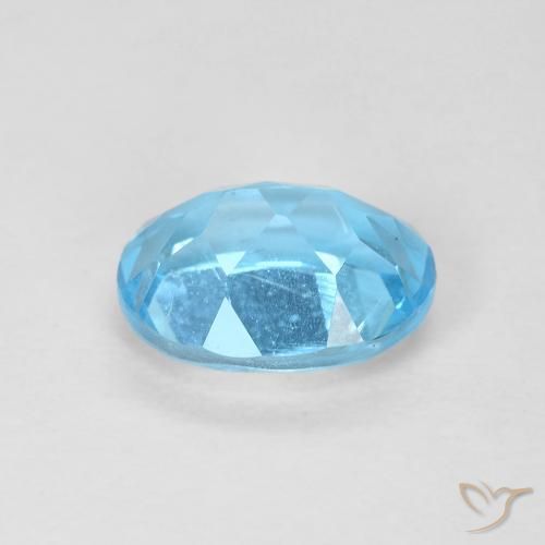 Topazio Blu svizzero naturale da 1.68 ct, Ovale, VS