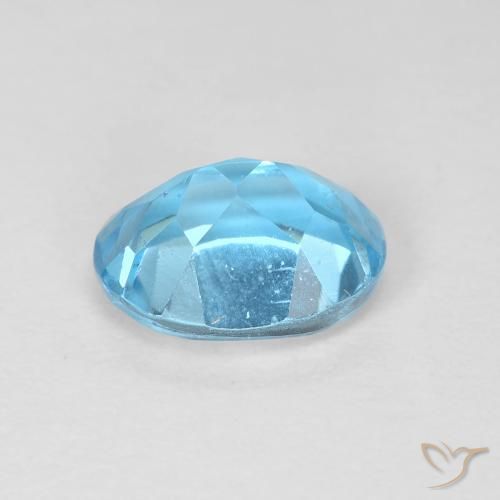 Topazio Blu svizzero naturale da 1.72 ct, Ovale, VS