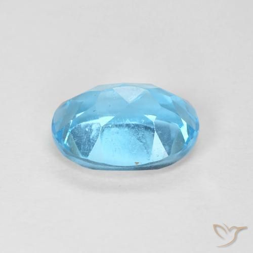 Topazio Blu svizzero naturale da 1.65 ct, Ovale, VS
