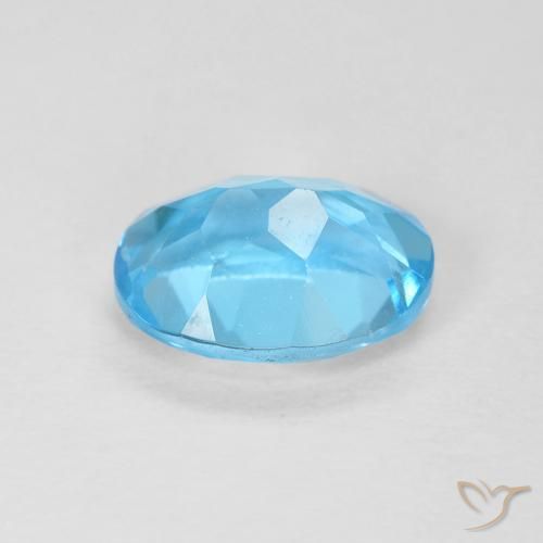 Topazio Blu svizzero naturale da 1.66 ct, Ovale, VS
