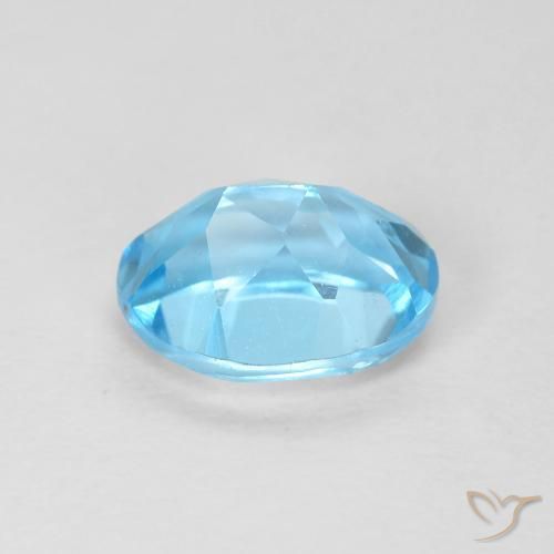 Topazio Blu svizzero naturale da 1.75 ct, Ovale, VVS
