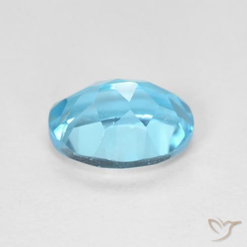 Topazio Blu svizzero naturale da 1.78 ct, Ovale, VVS