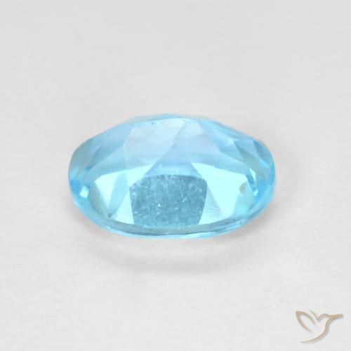 Topazio Blu svizzero naturale da 1.76 ct, Ovale, VVS-VS