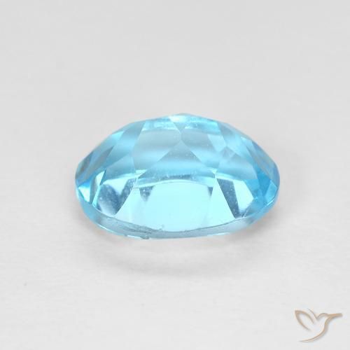 Topazio Blu svizzero naturale da 1.77 ct, Ovale, VVS