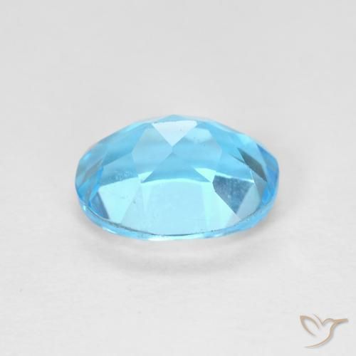 Topazio Blu svizzero naturale da 1.68 ct, Ovale, VVS