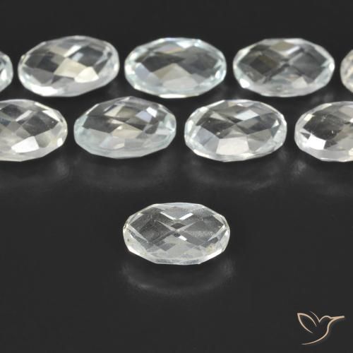 Topazio Bianco caldo naturale da 0.68 ct, Ovale, VVS