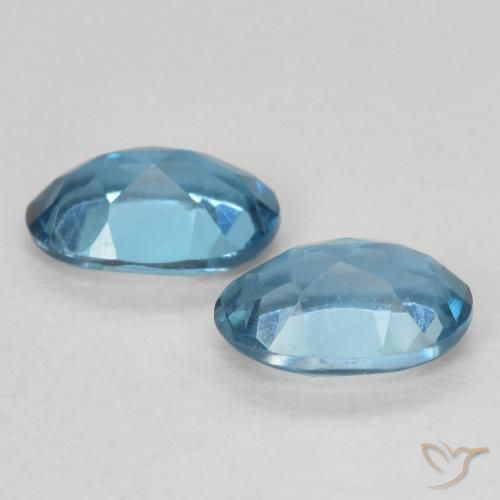 Gemme di Topazio Blu London naturale da 1.13 ct, Ovale, VVS-VS